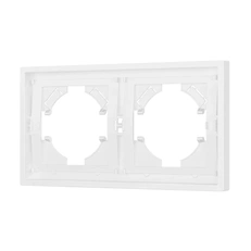 Изображение Рамка пластиковая FRM-TENDO-PL-2-WH (Arlight, Белый матовый)